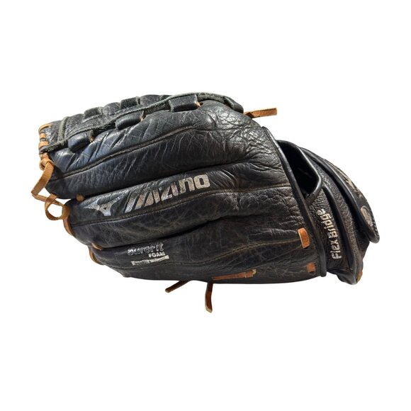 Mizuno Youth MVP Flex Bridge Baseball Glove 11.5" Black Brown Leather RHT - Picture 3 of 8